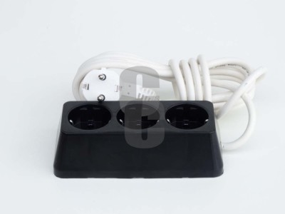 Разклонител троен - Варна - ЧЕРЕН -  2м.                                                                                                                                                                                                                                                                    